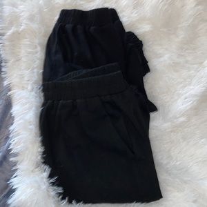 Set of black joggers